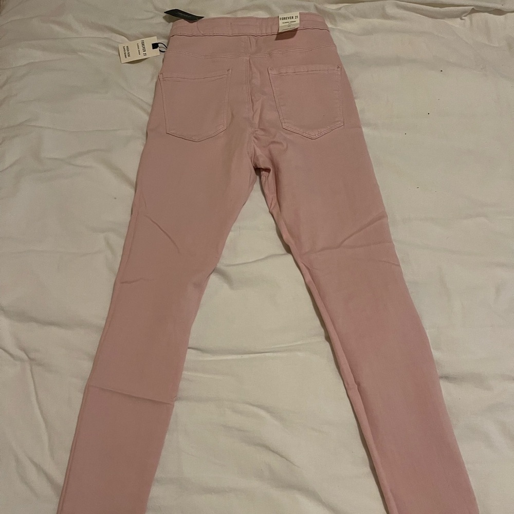 New Light Pink Skinny Jeans Sz 26